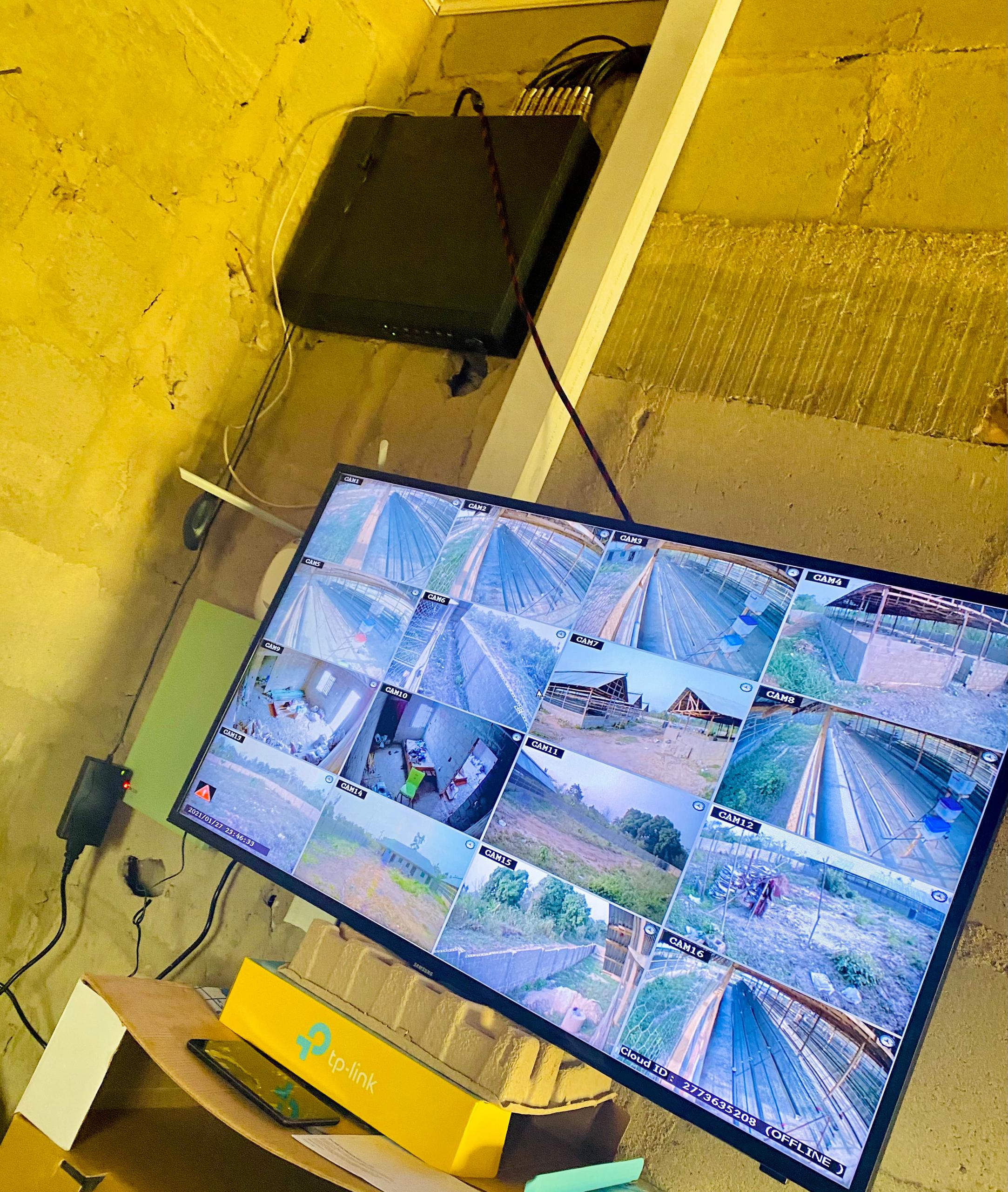 CCTV live monitoring station
